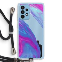 Zweverige regenboog: Samsung Galaxy A52 Transparant Hoesje met koord