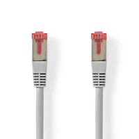 CAT6-kabel | RJ45 Male | RJ45 Male | SF/UTP | 30.0 m | Rond | PVC | Grijs | Label