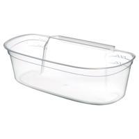 Prullenbak Gondol_G-550 Transparant Wit Plastic