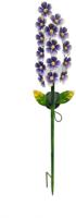 Violette decoratieve lamp op zonne-energie - GALIX - G2622 - Metaal - Hoogte 65 cm - 15 micro-LED's - Warm wit - 3 lumen