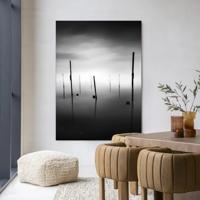 Urban Cotton Wandkleed 'Fall In' 145 x 190cm in Frame - black