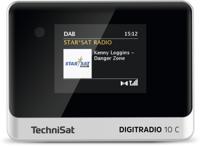 TechniSat DIGITRADIO 10 C Radio DAB+, VHF (FM) Bluetooth Incl. afstandsbediening, Wekfunctie Zwart/zilver
