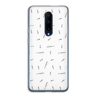 Hipster stripes: OnePlus 7 Pro Transparant Hoesje
