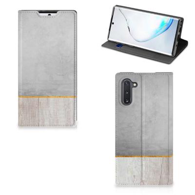 Samsung Galaxy Note 10 Book | Wallet Case | Wood Concrete