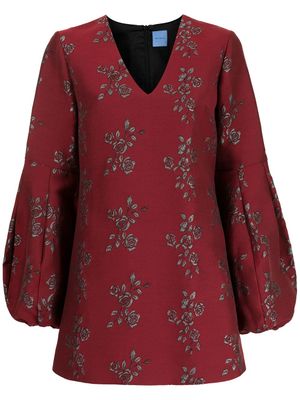 Macgraw robe courte à motif brodé - Rouge