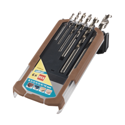 Wolfcraft Houtspiraalboorset | HSS | Ø3-10mm | 6-delig | 1 set - 7120000