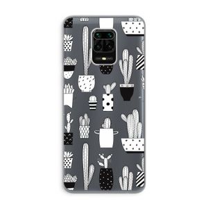 Cactusmotief: Xiaomi Redmi Note 9 Pro Transparant Hoesje