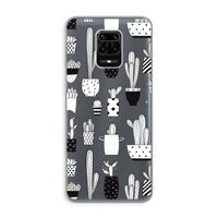 Cactusmotief: Xiaomi Redmi Note 9 Pro Transparant Hoesje