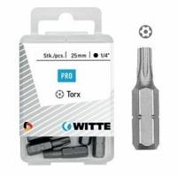 Set van tips WITTE TX Torx 5 Stuks