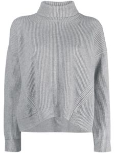 Peserico pull en laine mélangée à col roulé - Gris