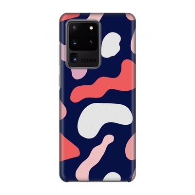 Memphis Shapes Pink: Volledig geprint Samsung Galaxy S20 Ultra Hoesje