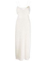 Sachin & Babi robe mi-longue Vivi brodée de sequins - Blanc