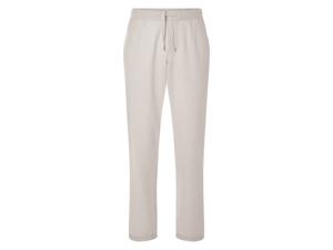 esmara Men Heren broek van linnenmix (Beige, XL)