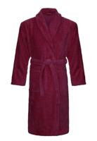 Luxe badjas katoen - saunabadjas - bordeauxrood-l/xl