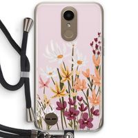 Painted wildflowers: LG K10 (2017) Transparant Hoesje met koord