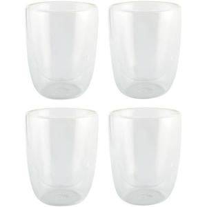 Luxe dubbelwandige theeglazen - 4x stuks - 300ml - Koffie/thee bekers en glazen