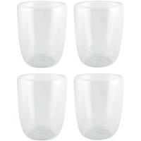 Luxe dubbelwandige theeglazen - 4x stuks - 300ml - Koffie/thee bekers en glazen