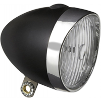 Edge Koplamp retro 3 x led - met batterijen- zwart/chroom (werkplaatsverpakking)