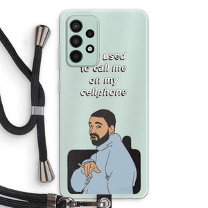 Hotline bling: Samsung Galaxy A52s 5G Transparant Hoesje met koord