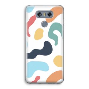Memphis Shapes Blue: LG G6 Transparant Hoesje