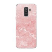 Roze marmer: Samsung Galaxy A6 Plus (2018) Transparant Hoesje