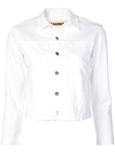 L'Agence veste en jean classique - Blanc