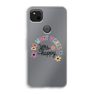 Happy days: Google Pixel 4a Transparant Hoesje