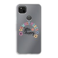 Happy days: Google Pixel 4a Transparant Hoesje