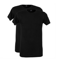 Alan red 2-pack t-shirt derby O-hals - zwart