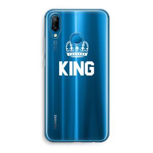 King zwart: Huawei P20 Lite Transparant Hoesje
