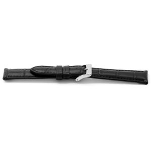 Horlogeband Universeel F117 Leder Zwart 18mm