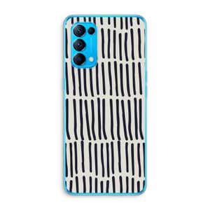 Moroccan stripes: Oppo Find X3 Lite Transparant Hoesje