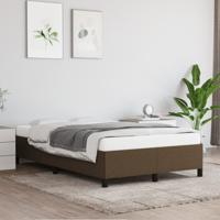 Bedframe zonder matras 120x200 cm stof donkerbruin
