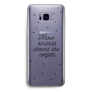 Confetti: Samsung Galaxy S8 Transparant Hoesje