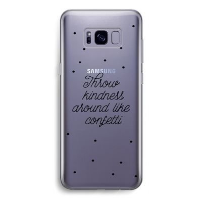 Confetti: Samsung Galaxy S8 Transparant Hoesje