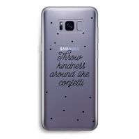 Confetti: Samsung Galaxy S8 Transparant Hoesje