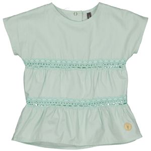 LEVV Little Meisjes t-shirt - Veerne - Mint groen