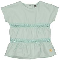 LEVV Little Meisjes t-shirt - Veerne - Mint groen
