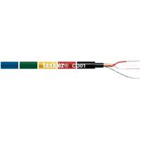 Tasker C301 microfoonkabel per meter, blauw, 2x 0.22, diameter 6 mm