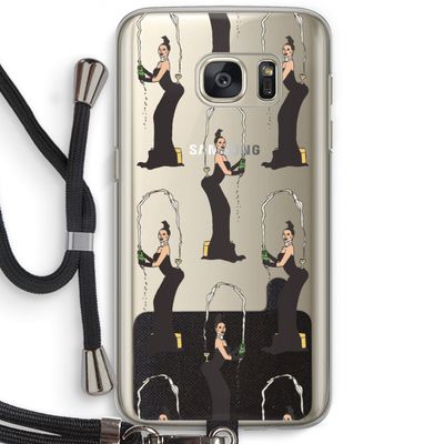 Pop Some Kim: Samsung Galaxy S7 Transparant Hoesje met koord