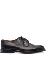 Doucal's pebbled-leather derby shoes - Noir