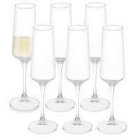 Vivalto Champagneglazen Conical - 6x stuks - prosecco/cava glazen - 250 ml