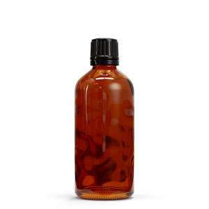 Glazen fles - Bruin (incl. varierende doppen) 100 ml (Smalle hals - DIN18) / Snelle Druppelaar