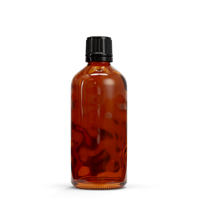 Glazen fles - Bruin (incl. varierende doppen) 100 ml (Smalle hals - DIN18) / Snelle Druppelaar