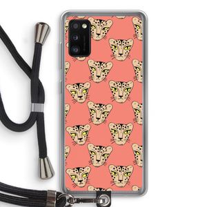 Tijger: Samsung Galaxy A41 Transparant Hoesje met koord