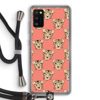 Tijger: Samsung Galaxy A41 Transparant Hoesje met koord