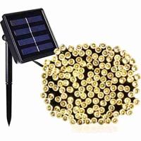 LUMI GARDEN Yogy Zonne-lichtslinger op zonne-energie - warm wit licht op zonne-energie - 200 LED - 1700 cm