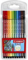 Stabilo pen 68 viltstiften etui 10 kleuren