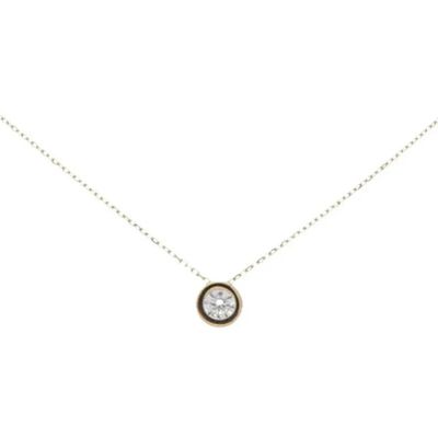 Glow 202.2142.45 Ketting Solitair geelgoud-zirconia wit 45 cm