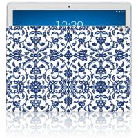 Lenovo Tab P10 | Siliconen hoesje | Flower Blue